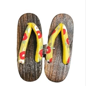 Wooden Slip On Sandals